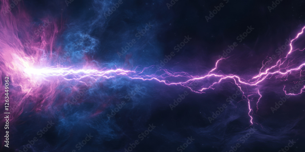 An electric storm in deep space, where vibrant arcs of plasma crackle across the darkness, illuminating a distant nebula. An electric storm in deep space, where vibrant arcs of plasma crackle across the darkness, illuminating a distant nebula.