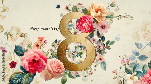 Celebrate International Women's Day with floral designs and vibrant colors on March 8