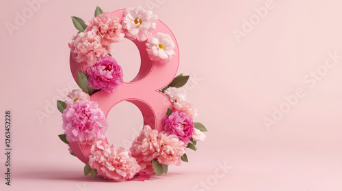 Celebrate International Women's Day with floral decoration for March 8