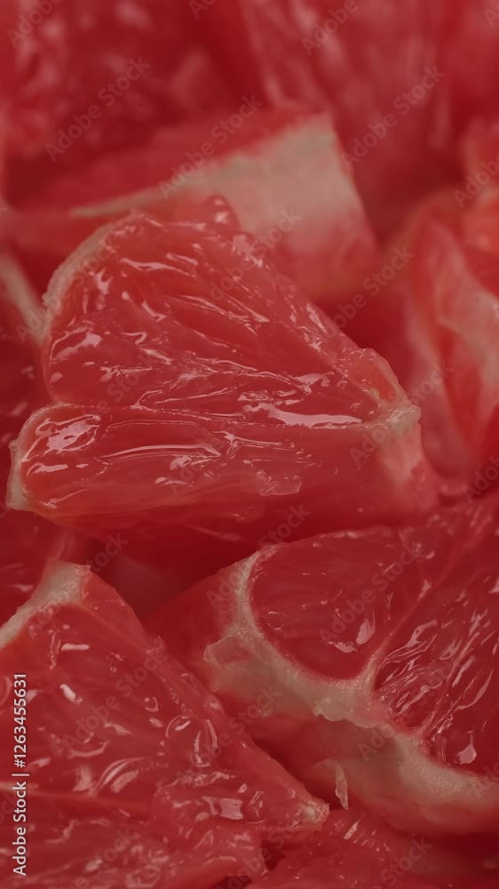 Fresh red grapefruit close up, rotation Fresh red grapefruit close up, rotation
