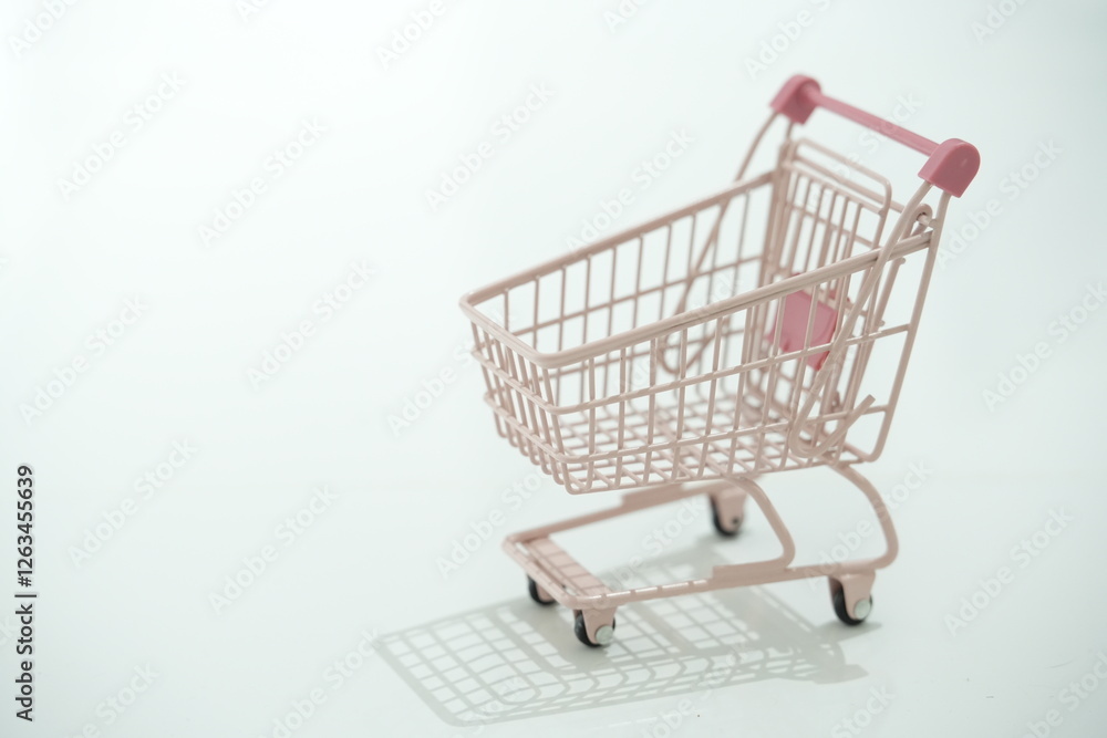 Supermarket trolley intended for shopping Supermarket trolley intended for shopping