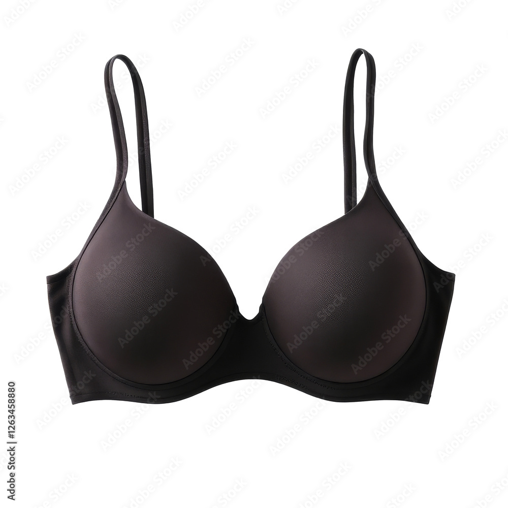 Dark brown bra with transparent background, isolated lingerie Dark brown bra with transparent background, isolated lingerie