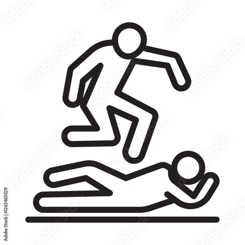 abandonment icon Thin line illustration