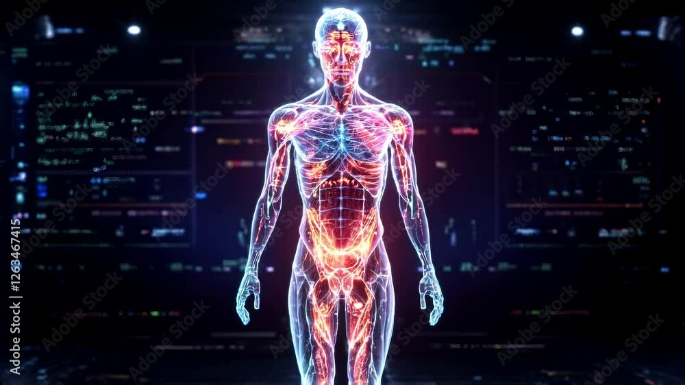 Human Anatomy Digital Visualization of the Musculoskeletal and ...