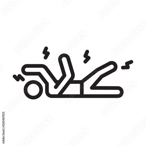 Epilepsy icon Thin line illustration