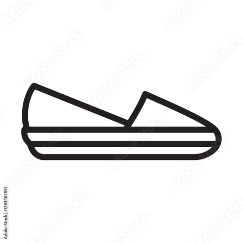 Espadrille icon Thin line illustration