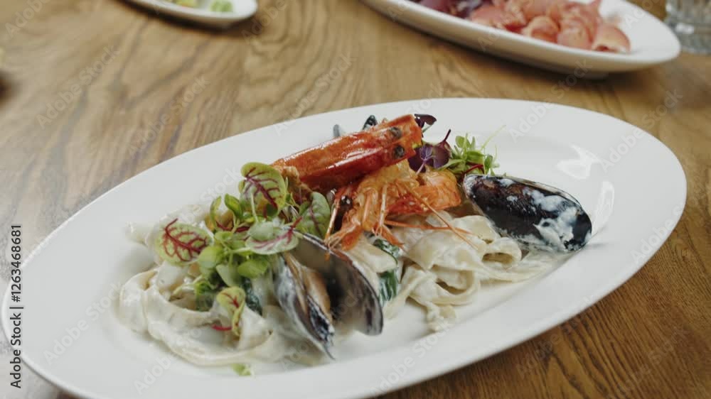 Seafood Pasta with Shrimp and Mussels Seafood Pasta with Shrimp and Mussels