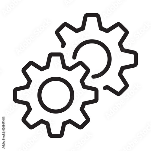 processing icon Thin line illustration