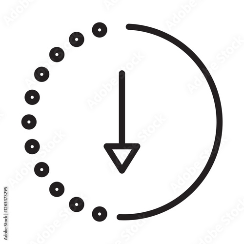 submit progress icon Thin line illustration