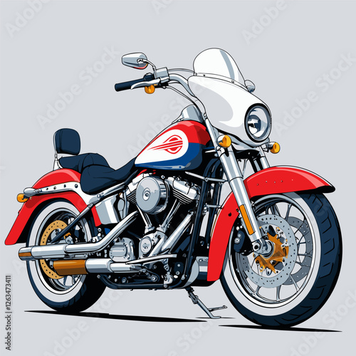 unique and cool motorcycle vector
