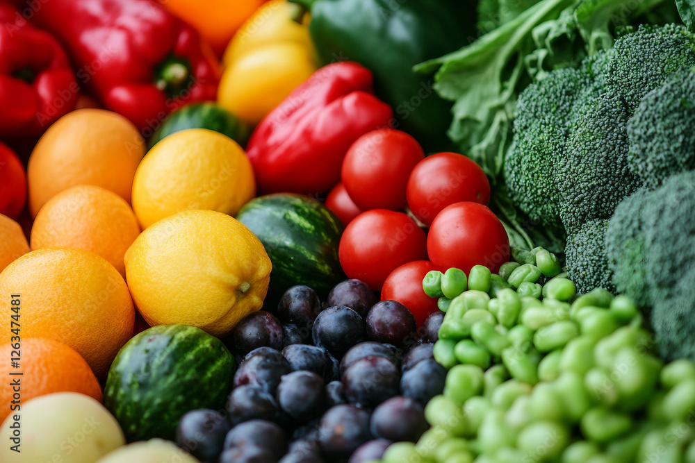 Generative AI illustration of a mix of fresh and juicy organic fruits, healthy lifestyle Generative AI illustration of a mix of fresh and juicy organic fruits, healthy lifestyle