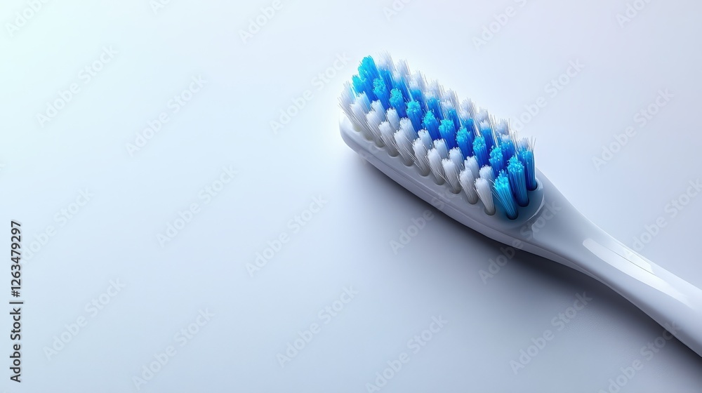 Toothbrush and toothpaste on a clean white background for clear product display Toothbrush and toothpaste on a clean white background for clear product display