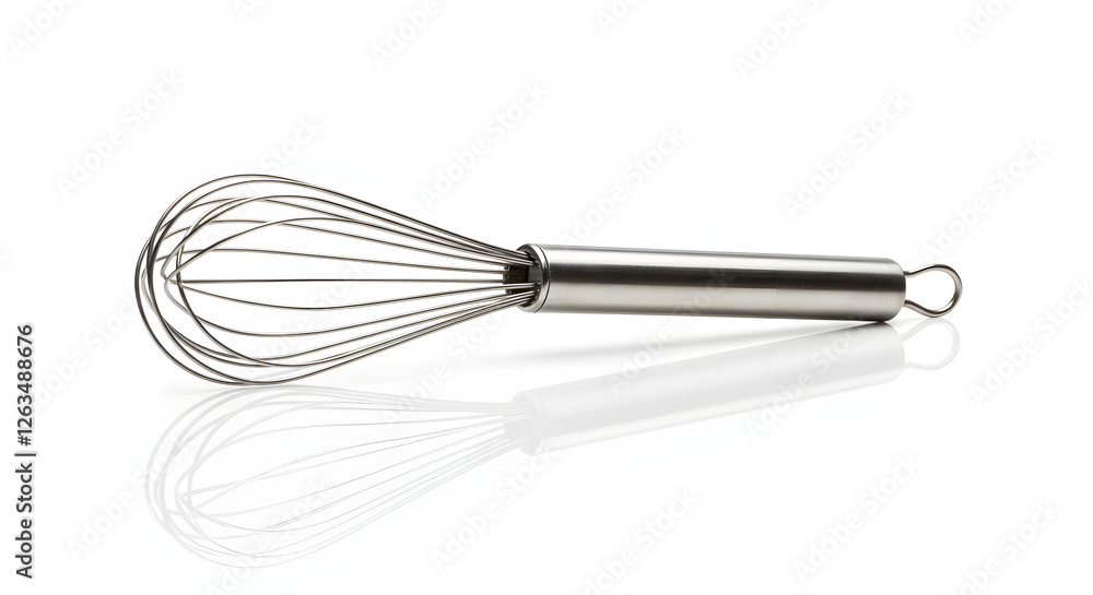 Stainless Steel Whisk Isolated on White Background Stainless Steel Whisk Isolated on White Background