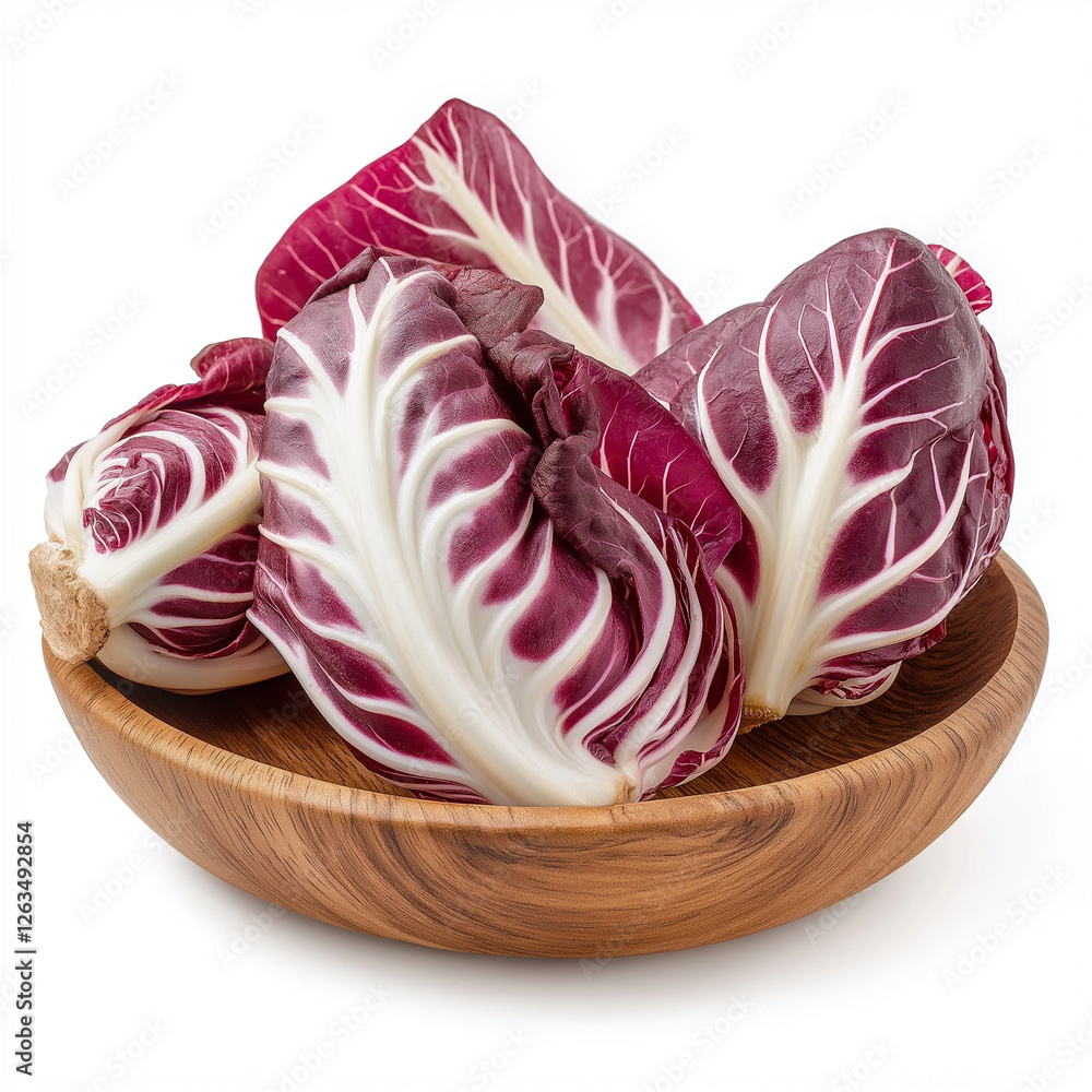 radicchio Isolated on white Background radicchio Isolated on white Background
