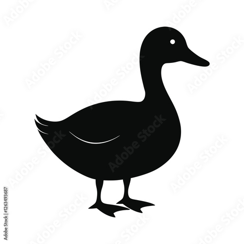 duck isolated  silhouette design on a white background