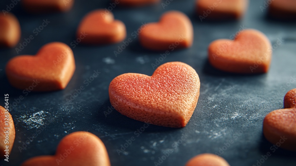 Valentine's Day Heart-Shaped Cookies Display Valentine's Day Heart-Shaped Cookies Display