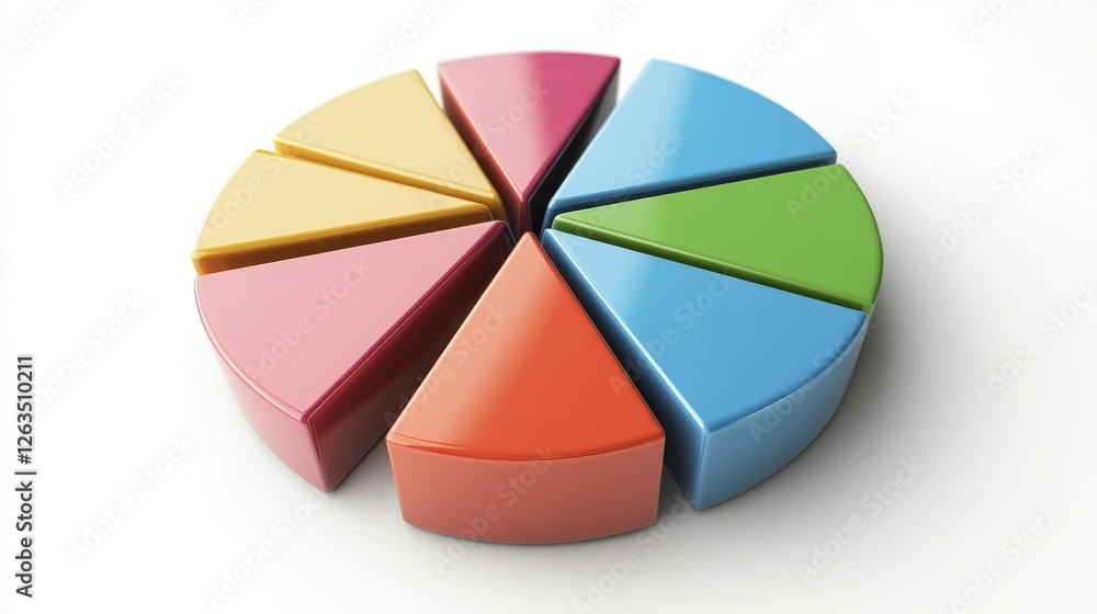 Obraz premium Set of the graphs. Bar charts and pie charts.