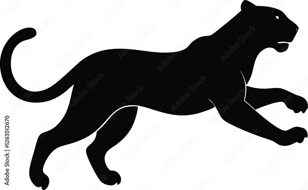 Obraz premium black panther vector