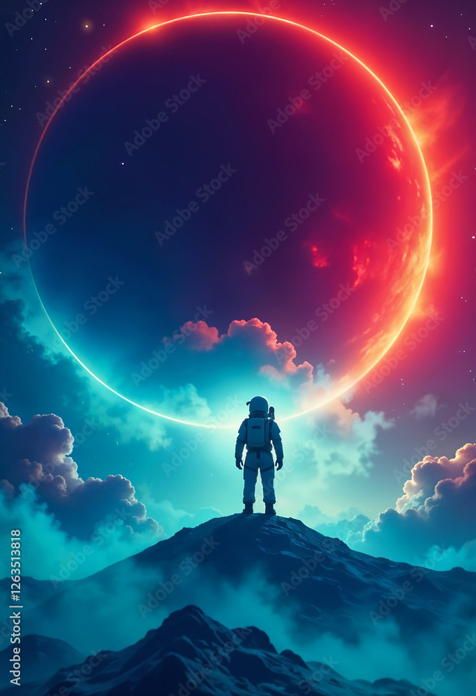 Obraz premium Astronaut Leaping on the Moon with Transparent Background for Stunning Visual Impact