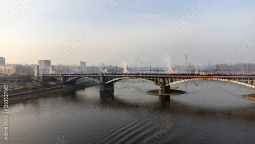 Wallpaper Mural thousands of people on a patriotic march Torontodigital.ca