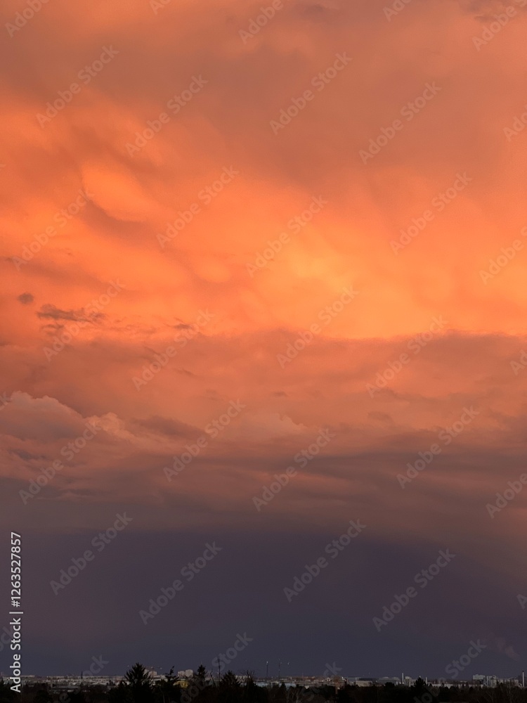 Fototapeta premium sunset in the sky