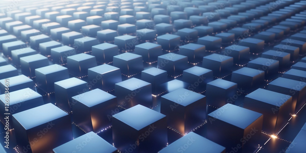 Obraz premium Abstract 3D Cubes: Geometric Pattern Background Texture