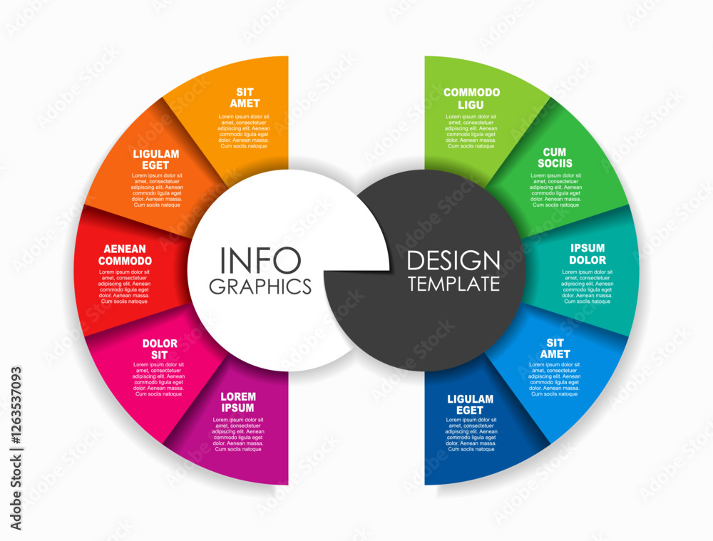 custom made wallpaper toronto digitalInfographic design template with place for your data. Vector illustration.