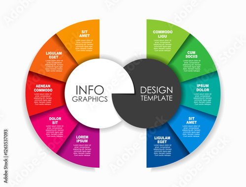 Infographic design template with place for your data. Vector illustration.