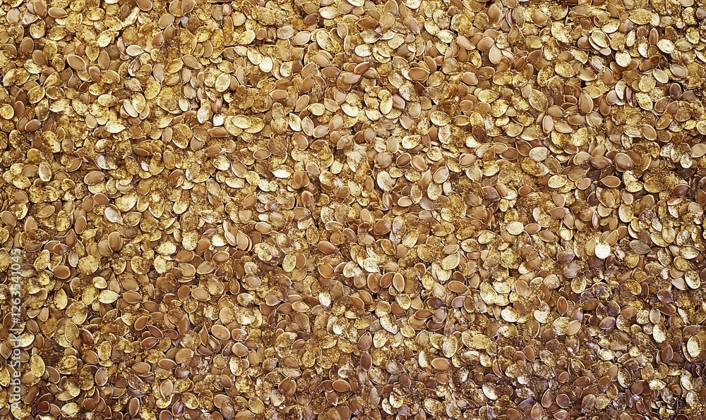 The surface or texture of organic linseed or flaxseed used as a background. The surface or texture of organic linseed or flaxseed used as a background.