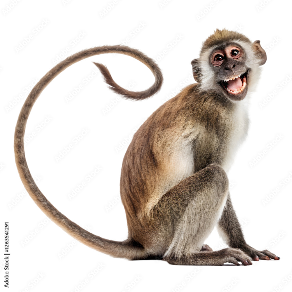 Fototapeta premium African Olive Baboon Isolated