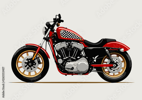 unique and cool motorcycle vector