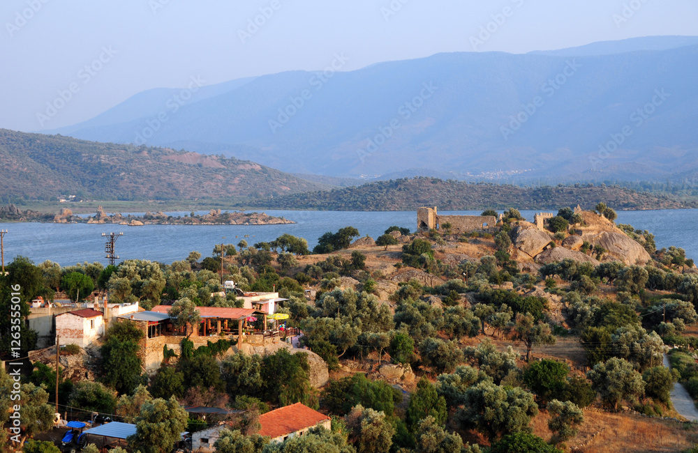A view from the Ancient City of Herakleia in Milas, Mugla, Turkey A view from the Ancient City of Herakleia in Milas, Mugla, Turkey