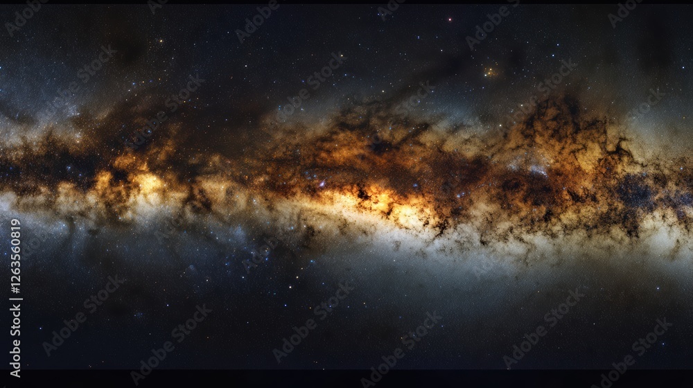 Obraz premium Celestial View of Milky Way with Vibrant Colors Ultr