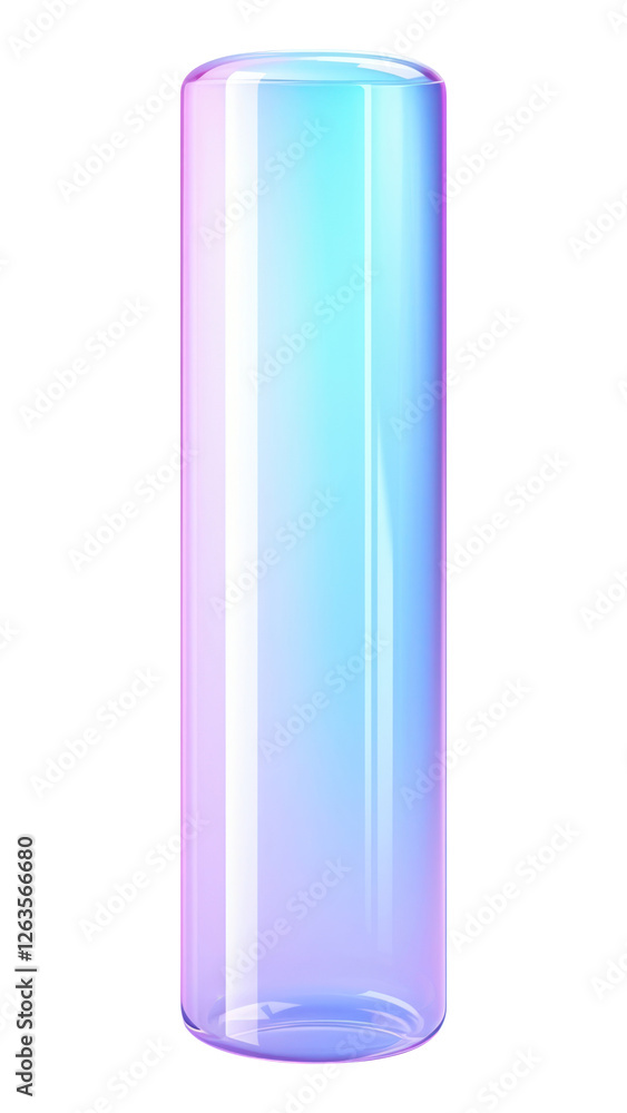 PNG Long tube shape glass cylinder bottle.