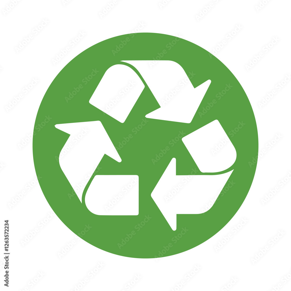 Green Recycling Icon with Trash Bin Symbol, Eco-Friendly Logo for Sustainability, Simple Vector Emblem Isolated on White, Editable and Scalable EPS for Eco Design and Waste Management Green Recycling Icon with Trash Bin Symbol, Eco-Friendly Logo for Sustainability, Simple Vector Emblem Isolated on White, Editable and Scalable EPS for Eco Design and Waste Management