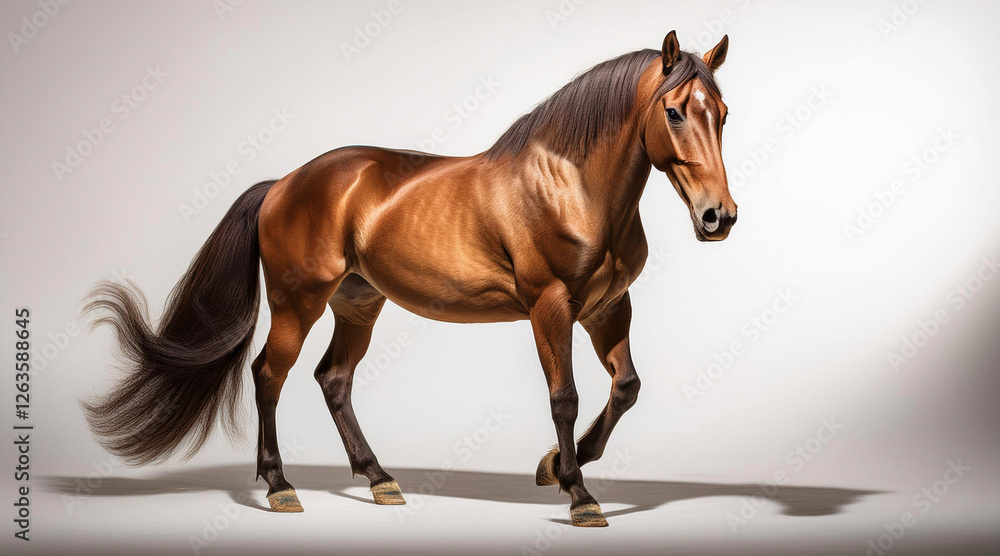 Obraz premium horse on white background