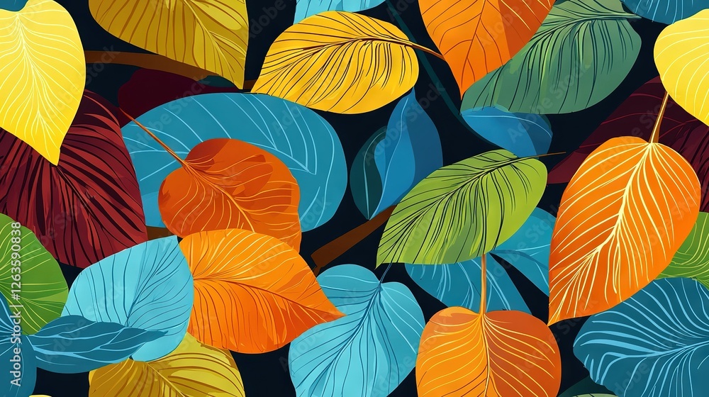 Fototapeta premium red, yellow, blue, and green