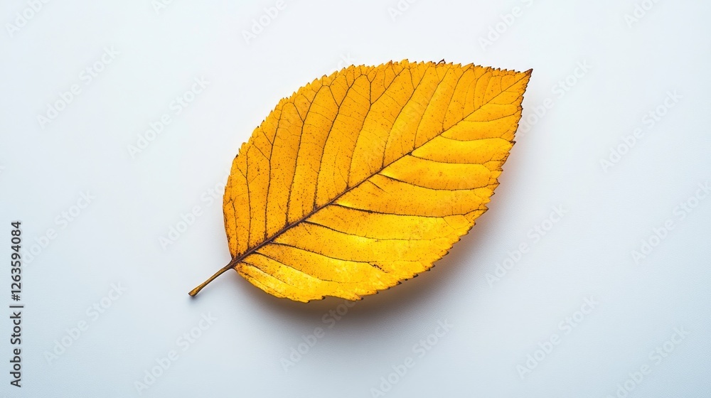 Isolated autumn leaf on white background. Possible use stock photography Isolated autumn leaf on white background. Possible use stock photography
