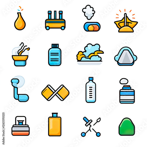 Medical and Pharmaceutical Icons – Healthcare, Medicine, and Wellness Symbols
