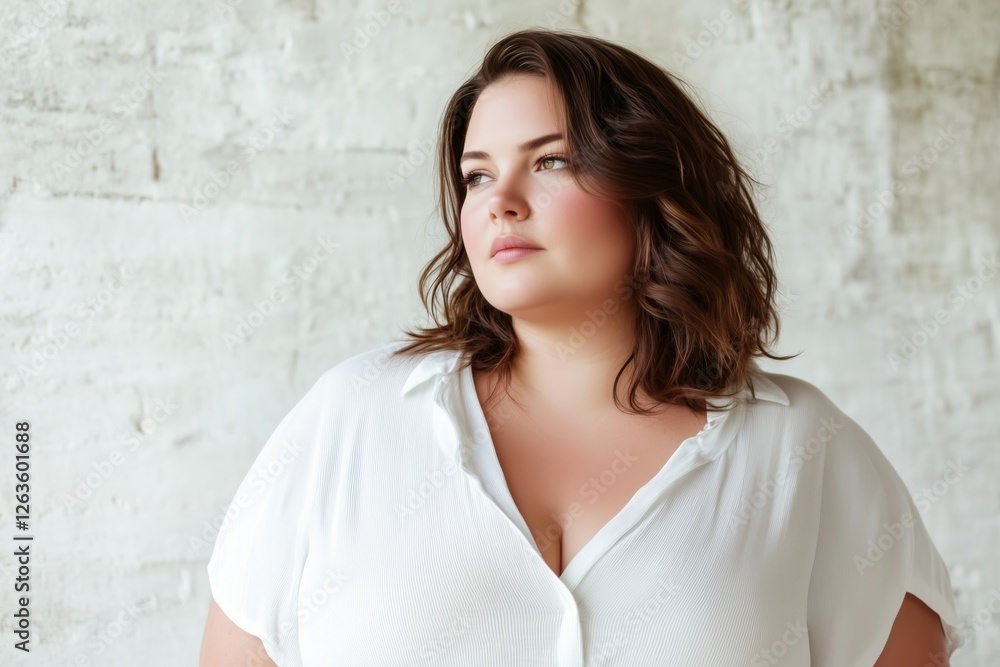 Confident plus size woman Confident plus size woman