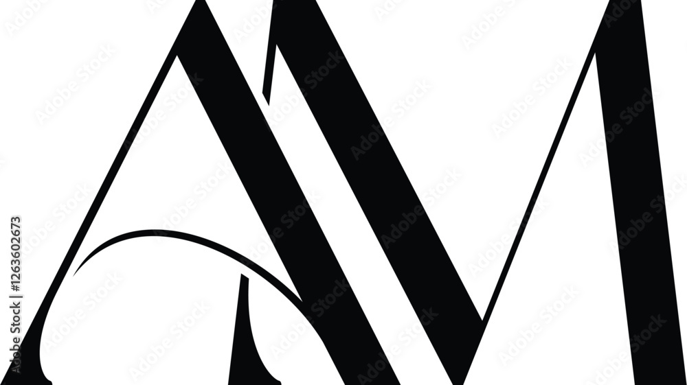 Vector AM clothing logo