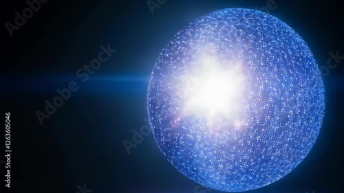 Blue Glowing Sphere