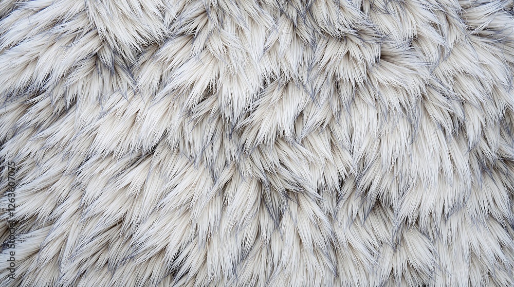 Realistic Fluffy Wolf Fur Texture – Soft Gray & White Natural Background Realistic Fluffy Wolf Fur Texture – Soft Gray & White Natural Background