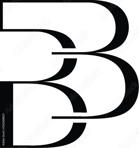 Vector BB luxury fashion logo