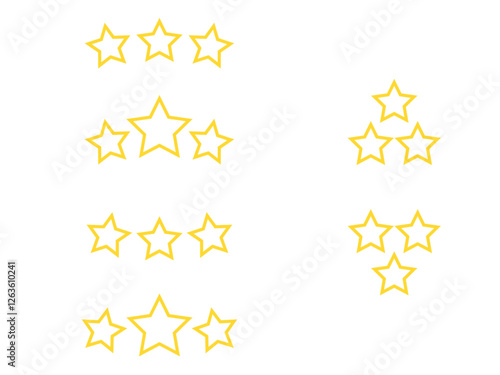 三ツ星評価アイコンセット