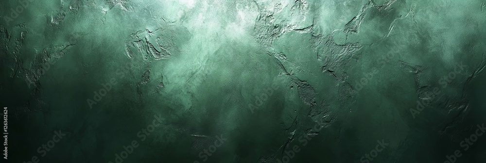 Elegant bottle green textured wall showcasing heavy grunge effects and intricate details