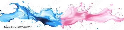 Easter vector illustration in blue and pink with abstract elements