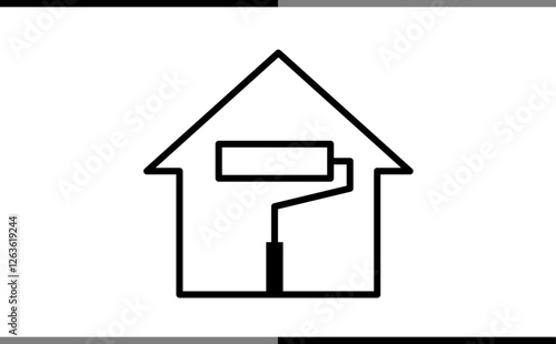 住宅塗装をイメージしたアイコン