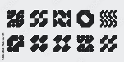 Bold shapes collection made with minimalist geometric form.