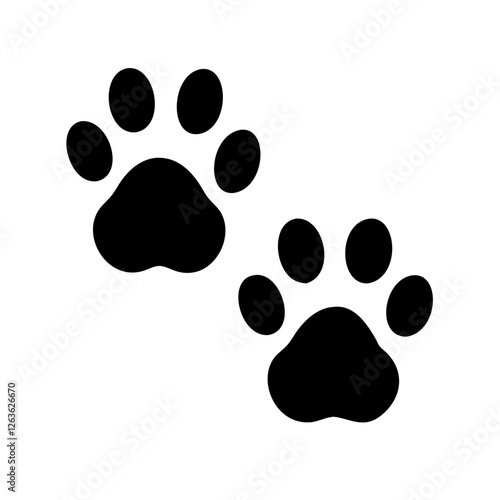 Easter bunny paw prints leaving trails in soft white snow during early spring mornings